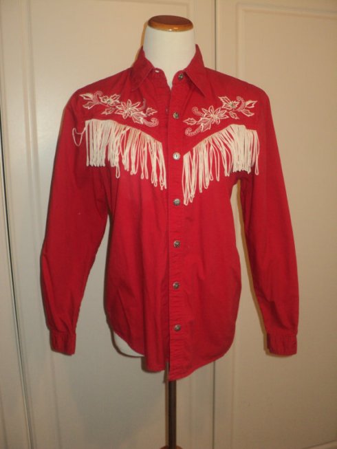 western shirt red