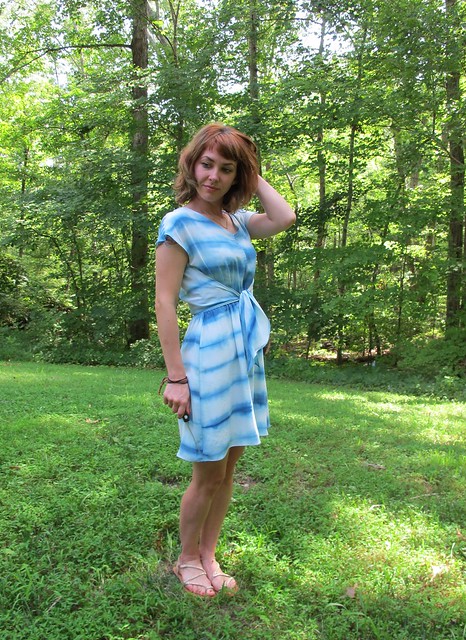 Vogue 1395, hand-dyed silk