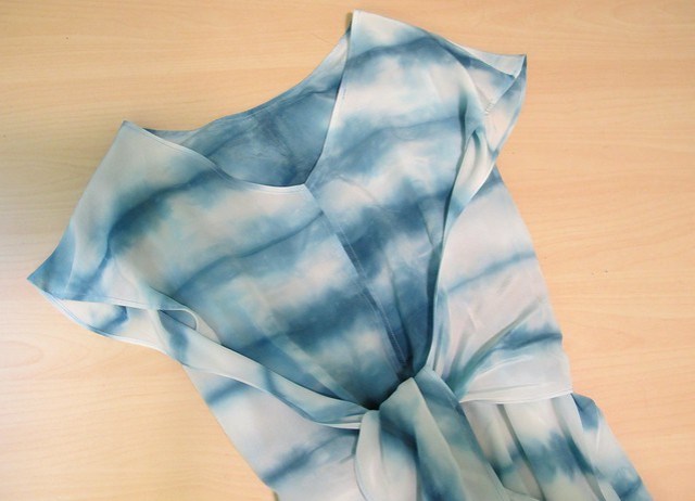 Vogue 1395, hand-dyed silk