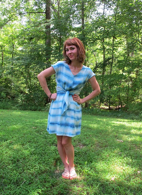 Vogue 1395, hand-dyed silk