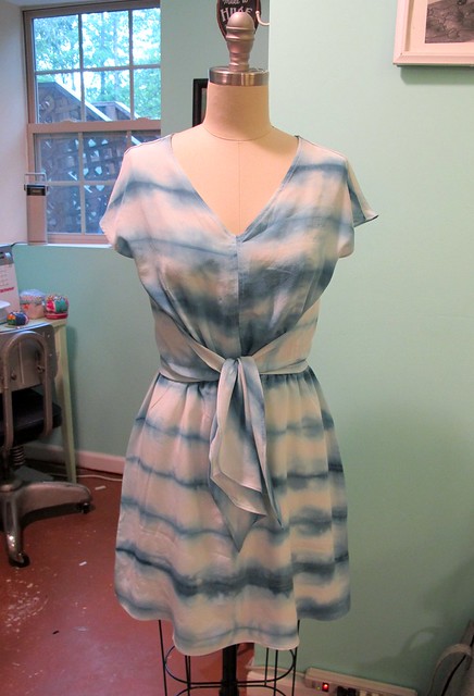 Vogue 1395, hand-dyed silk