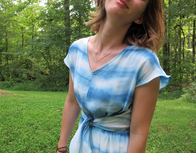 Vogue 1395, hand-dyed silk