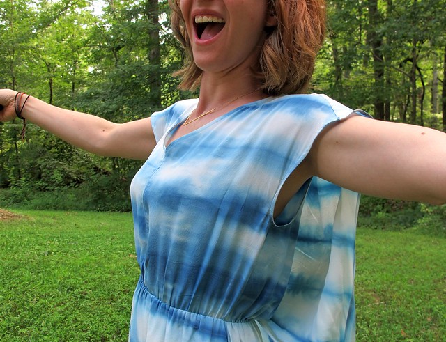 Vogue 1395, hand-dyed silk