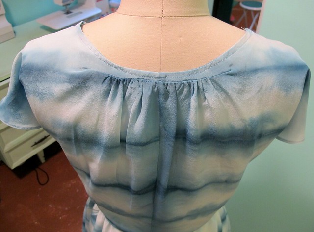 Vogue 1395, hand-dyed silk