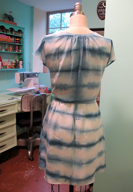 Vogue 1395, hand-dyed silk