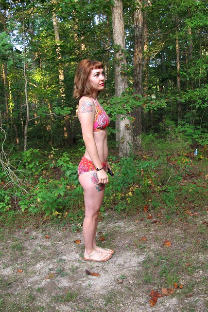 Paisley print Stretch & Sew Bikini - side