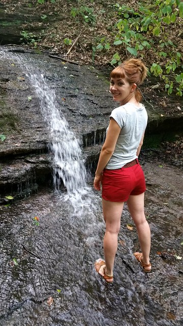 Red cotton twill Thurlows