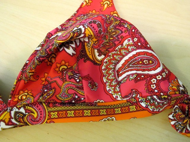Paisley print Stretch & Sew Bikini - self lining
