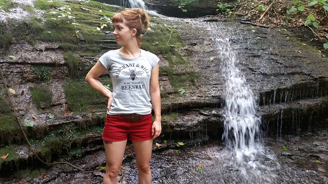 Red cotton twill Thurlows
