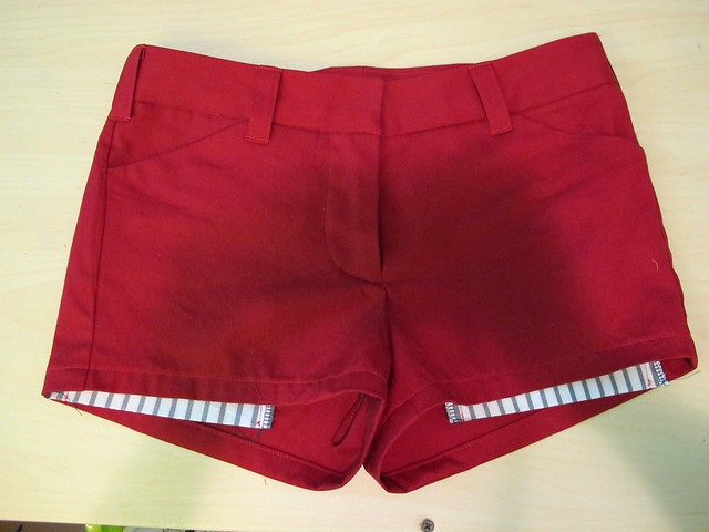 Red cotton twill Thurlows