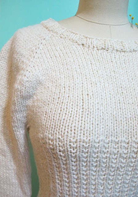 White Graphite Sweater