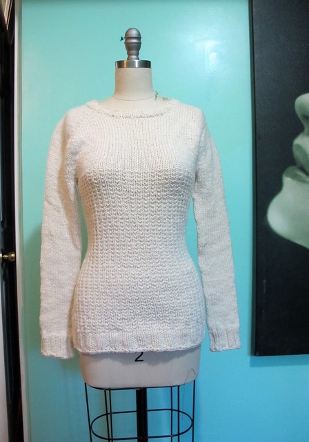 White Graphite Sweater