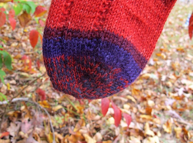 Self-Striped Vanilla Latte Socks