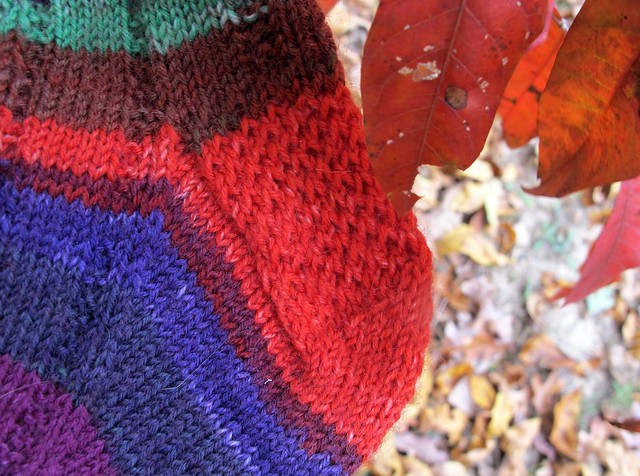 Self-Striped Vanilla Latte Socks
