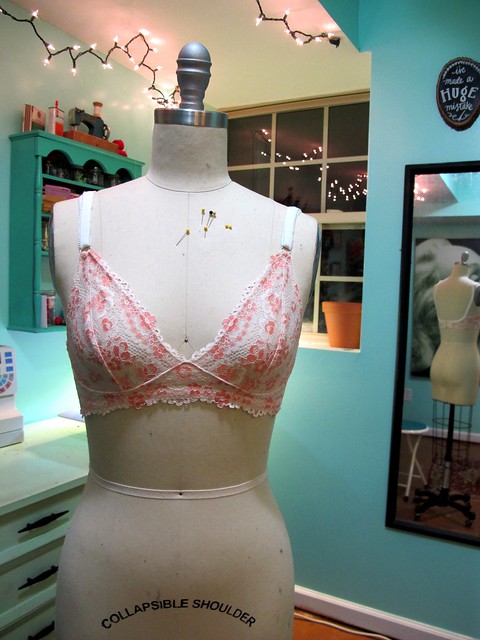 Peach Lace Watson Bra