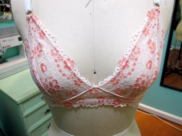 Peach Lace Watson Bra