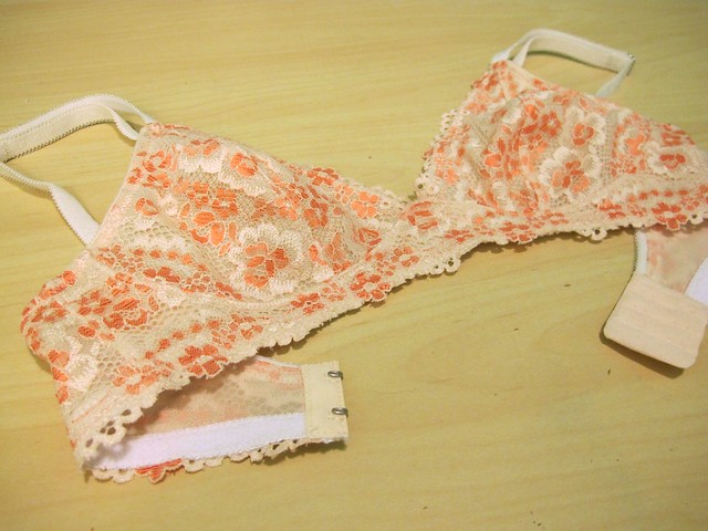 Peach Lace Watson Bra