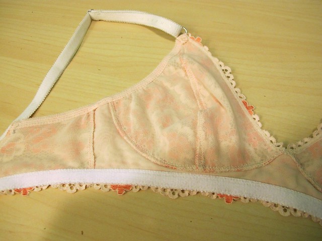 Peach Lace Watson Bra