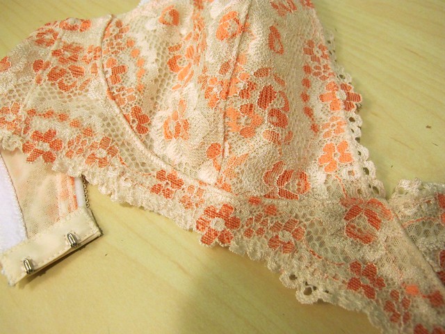 Peach Lace Watson Bra