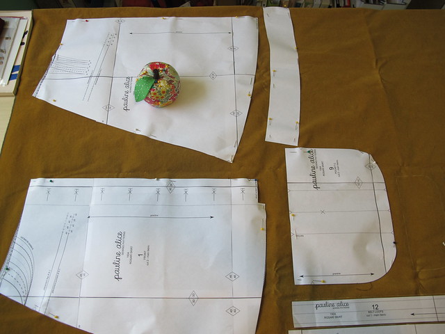 Corduroy Mini Skirt - cutting