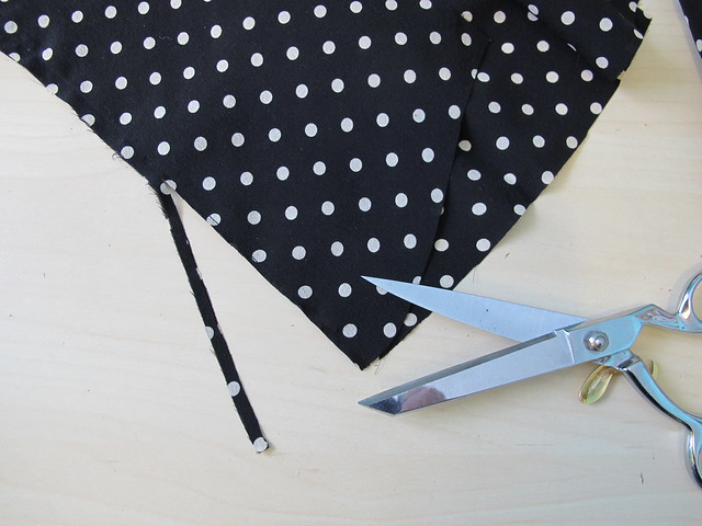 Silk Tie Blouse - sewing French seams