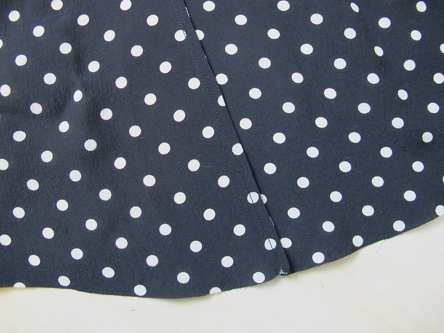 Silk Tie Blouse - sewing French seams