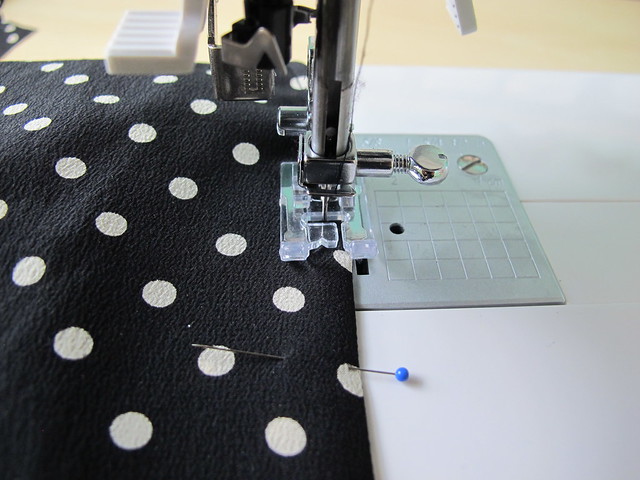 Silk Tie Blouse - sewing French seams