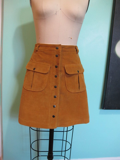 Corduroy Mini Skirt