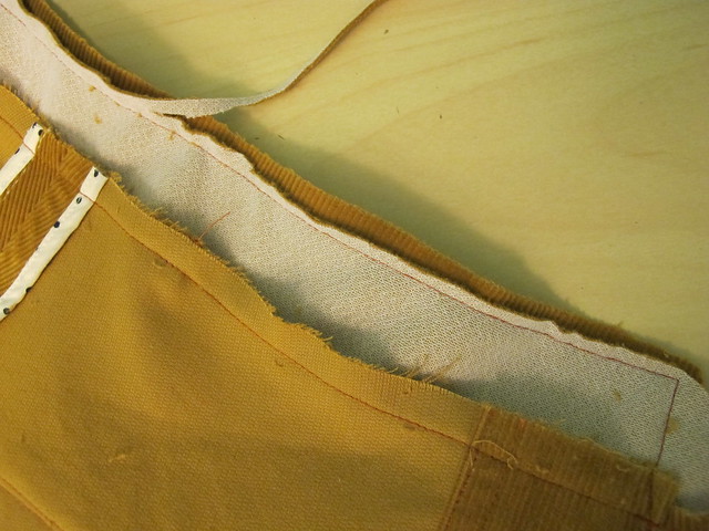 Corduroy Mini Skirt - grading seam allowances