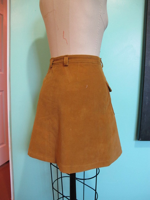 Corduroy Mini Skirt
