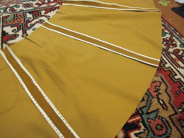 Corduroy Mini Skirt - bound seams