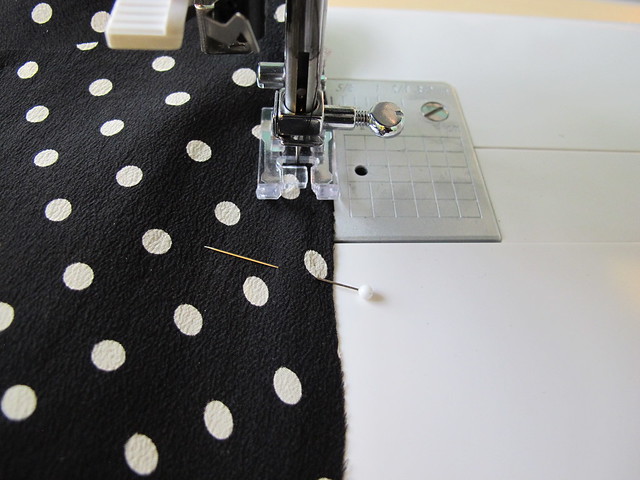 Silk Tie Blouse - sewing French seams