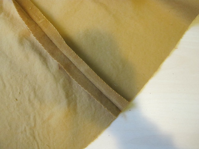 Corduroy Mini Skirt - bound seams