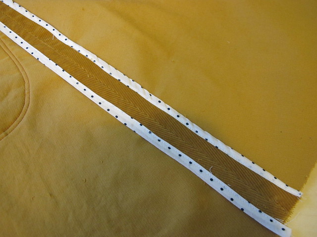 Corduroy Mini Skirt - bound seams