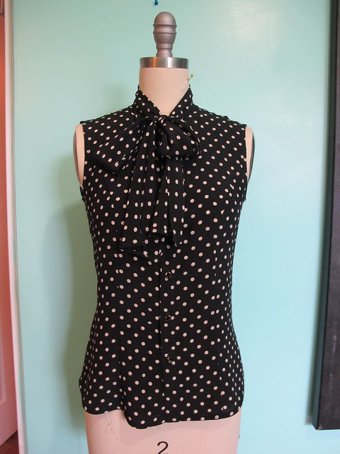 Silk Tie Blouse - finished!