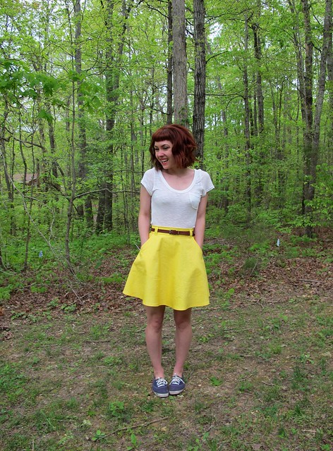 Striped Cabernet Cardigan + Yellow Hollyburn