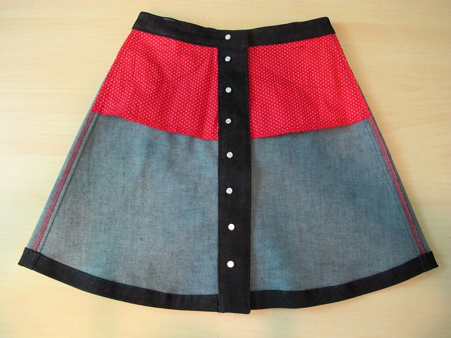 Denim Rosari Skirt
