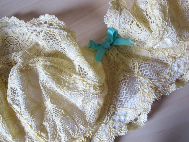 Yellow Lace Marlborough bra
