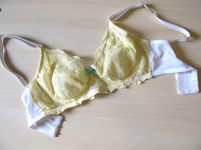 Yellow Lace Marlborough bra