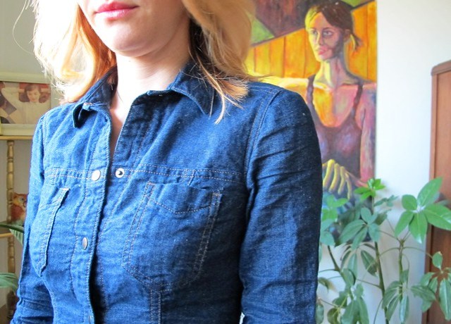 Denim Rosa Dress - detail