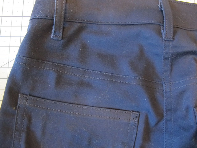 Navy Cotton twill Ginger Pants - flat