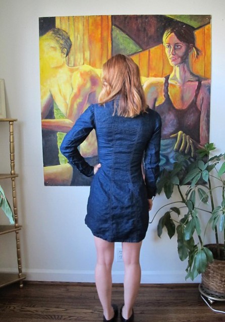 Denim Rosa Dress - back