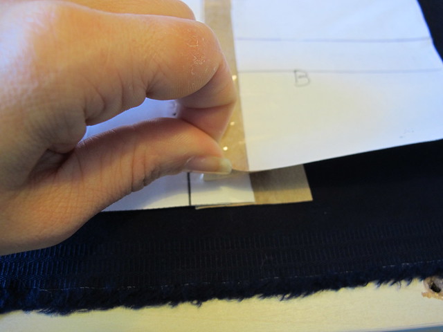 Navy Cotton twill Ginger Pants - full calf adjustment