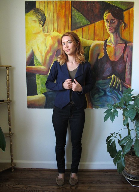 Navy Ponte Morris Blazer