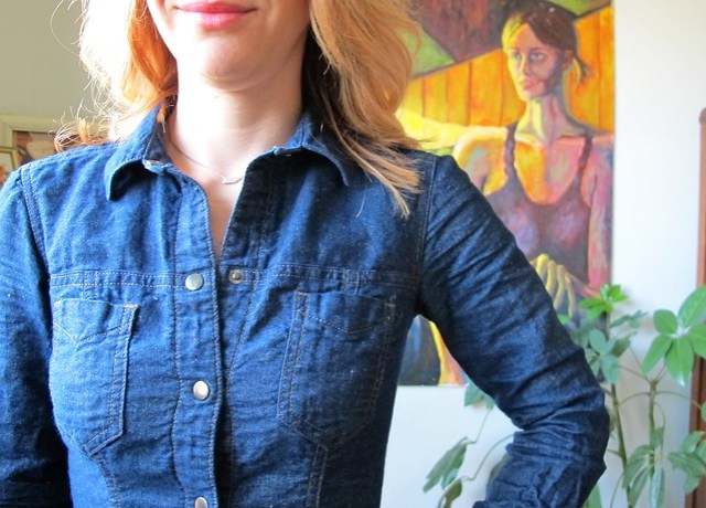 Denim Rosa Dress - detail