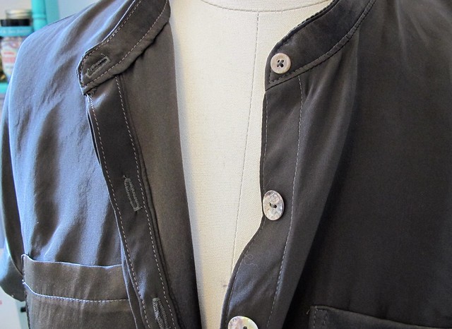 Mélilot shirt- hidden placket detail