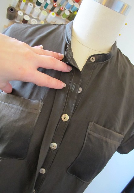 Mélilot shirt - hidden placket detail