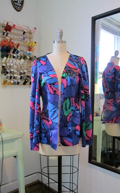 Re-Lining a Coat - process