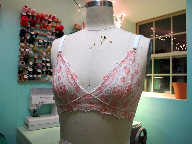 Peach Lace Watson Bra