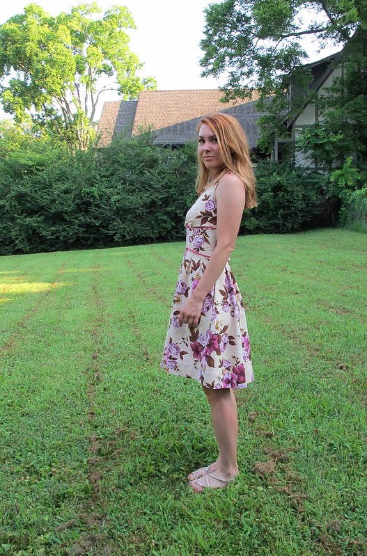 Gertie Surplice Bodice Floral Dress